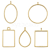 Alloy Open Back Bezel Big Pendants PALLOY-TA0001-30-1