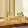 Marine 304 Stainless Steel Cuff Bangles for Women LS-BJEW-Z147-01G-05-1