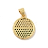 Brass Micro Pave Cubic Zirconia Pendants X-KK-B059-35G-F-2