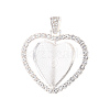 Alloy Pendant Cabochon Settings X-PALLOY-S107-004S-RS-3
