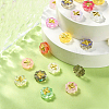 60Pcs 12 Colors Transparent Spray Painted Glass Beads GLAA-CJ0001-85-5