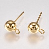 202 Stainless Steel Stud Earring Findings STAS-I324-01G01-2mm-1