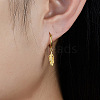 925 Sterling Silver Dangle Hoop Earrings RO4900-1-3