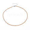 Cubic Zirconia Beaded Necklaces NJEW-JN02618-2