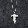 Non-Tarnish 201 Stainless Steel Pendant Necklaces for Man NJEW-Q336-03D-P-2