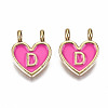 Alloy Enamel Charms X-ENAM-T012-02D-RS-2