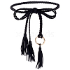 Handmade Imitation Leather Braided Rope Tie Belts AJEW-WH20006-398A-1