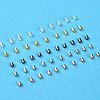 1000Pcs 5 Color Brass Crimp Beads KK-YW0002-19-3