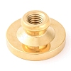 Golden Tone Round Wax Seal Brass Stamp Heads AJEW-S087-01G-05-3