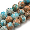 Natural Imperial Jasper Beads Strands G-N342-25C-1