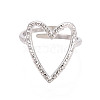 Non-Tarnish 304 Stainless Steel Heart Cuff Ring LS-RJEW-N038-123P-2