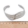 304 Stainless Steel Cuff Bangles BJEW-B108-12P-5