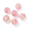 Luminous Handmade Enamel Gold Sand Glass Beads Strands LAMP-U004-08D-2