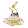 Halloween Rack Plating Brass Enamel Pendants KK-U032-10C-G-1