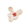Valentine's Day Alloy Enamel Pendants ENAM-I084-01KCG-26-2