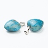 Natural Apatite Pendants X-G-I311-A22-3