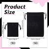 20Pcs 2 Styles Rectangle Velvet Drawstring Pouches TP-NB0001-73-2