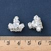 Brass Micro Pave Cubic Zirconia Beads KK-S336-15S-A-3