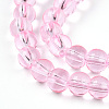 Baking Paint Transparent Glass Beads Strands DGLA-N006-6mm-01-3