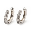 Cubic Zirconia C-Shaped Cuff Earrings EJEW-G295-19P-04-5