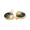 Rack Plating Brass Enamel Pendants ZIRC-C042-19-4