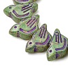 Painted Glass Beads Strands GLAA-Z021-19I-2