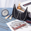 4Pcs 4 Styles Iron Curb Chain Bag Strap FIND-WR0001-22P-2