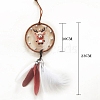 Cotton Woven Net/Web with Feather Hanging Decorations PW-WG7031A-01-4