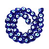 Handmade Evil Eye Lampwork Beads Strands LAMP-N029-010D-2