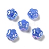 UV Plating Rainbow Iridescent Acrylic Beads PACR-M002-05E-1