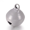 Baking Paint Iron Bell Pendants IFIN-WH0052-03O-2