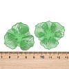 Spray Painted Iron Bead Caps IFIN-Z004-02B-3