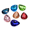 Faceted Teardrop Glass Pointed Back Rhinestone Cabochons RGLA-A008-18x25mm-SM-2