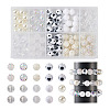 Spritewelry 160Pcs 10 Style ABS Plastic Imitation Pearl Beads & Transparent & Opaque Acrylic Beads FIND-SW0001-31-9