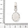 Brass Micro Pave Cubic Zirconia Pendants KK-S510-45GP-01-3