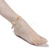 Brass Anklets AJEW-AN00239-3