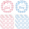 Flat Round Self-Adhesive Stickers DIY-WH0928-001-1