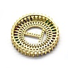 Brass Micro Pave Cubic Zirconia Pendants ZIRC-E156-T-3