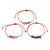 3Pcs 3 Styles Gemstone Braided Bead Bracelets BJEW-JB11146-10-4