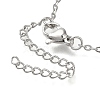 304 Stainless Steel Cable Chain Necklaces NJEW-H040-22P-07-3