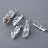 Natural Quartz Crystal Pendants G-Q458-33-1