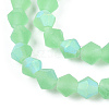 Imitate Austrian Crystal Bicone Frosted Glass Beads Strands EGLA-A039-T3mm-MB24-3