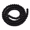 Opaque Solid Color Glass Beads Strands GLAA-T032-P8mm-01-3