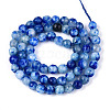 Dyed Natural White Jade Beads Strands X-G-T139-6mm-60-17-2