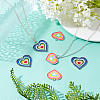 16Pcs 4 Style Rack Plating Alloy Enamel Pendants FIND-FH0003-21-2