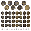 112 Sets 8 Sftyles Brass Button Pins for Jeans BUTT-GA0001-41-1