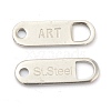 Tarnish Resistant 304 Surgical Stainless Steel Chain Tabs STAS-G245-02-2