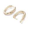 Oval Alloy Hoop Earrings for Women EJEW-H309-01KCG-2