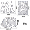 Pet Gog Frame Metal Cutting Dies Stencils DIY-GF0001-19-2