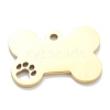 Ion Plating(IP) 304 Stainless Steel Pet Pendants STAS-B016-04G-1